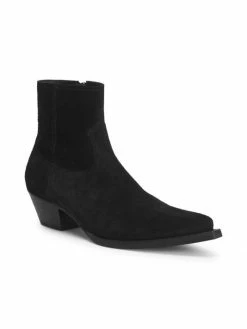 Hot Sale 🥰 Saint Laurent Lukas Suede Western Ankle 🥾 Boots For Men ✔️