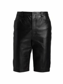 Coupon 🎁 Saint Laurent Leather Bermuda Shorts 🎁