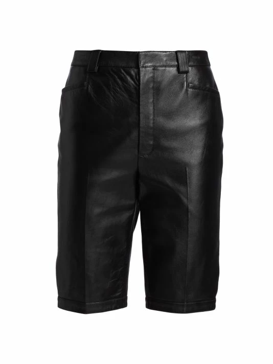 Coupon 🎁 Saint Laurent Leather Bermuda Shorts 🎁