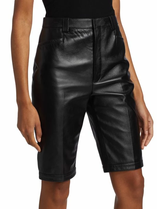 Coupon 🎁 Saint Laurent Leather Bermuda Shorts 🎁 - Image 3