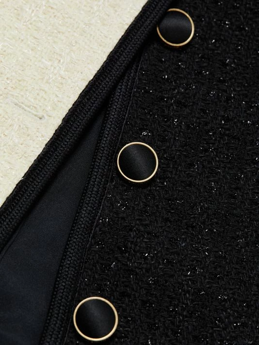 Budget 🥰 Saint Laurent Two-Tone Tweed Jacket 🌟 - Image 7