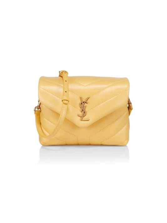 Best Sale 😉 Saint Laurent Mini Loulou Matelassé Leather Shoulder Bag Dark Beige ⭐ - Image 7