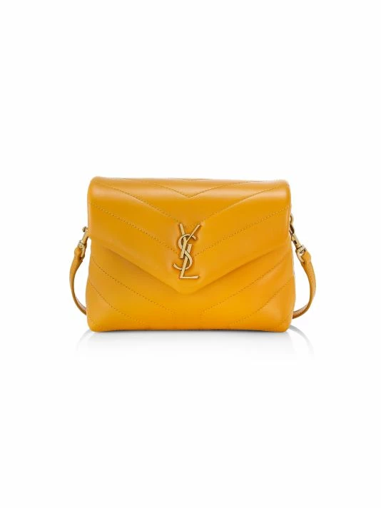 Best Sale 😉 Saint Laurent Mini Loulou Matelassé Leather Shoulder Bag Dark Beige ⭐ - Image 8