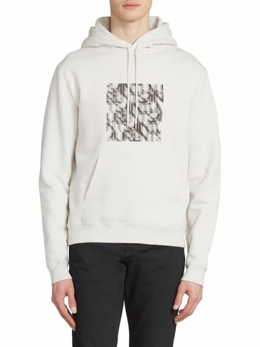 Coupon 😀 Saint Laurent Logo Cube Graphic Hoodie For Men ✨ - Image 3