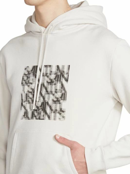 Coupon 😀 Saint Laurent Logo Cube Graphic Hoodie For Men ✨ - Image 6