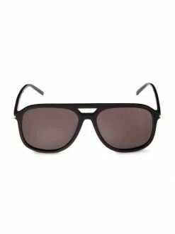 Budget 🧨 Saint Laurent 58MM Pilot 👓 Sunglasses For Men ⭐