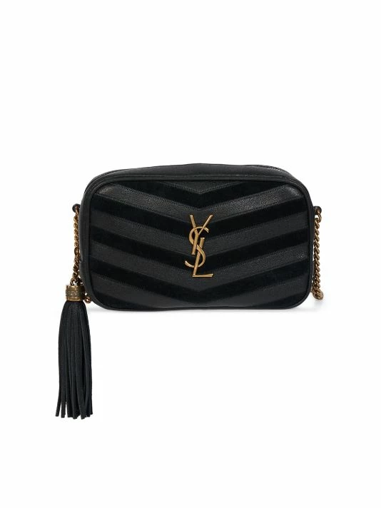 Flash Sale ๐ Saint Laurent Mini Lou Chain Chevron Leather & Suede Bag ๐ฅ