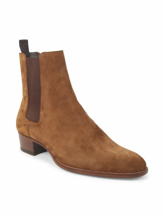 Cheapest ❤️ Saint Laurent Wyatt Suede Chelsea 🥾 Boots For Men 👏 - Image 2