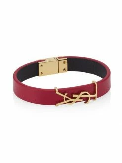 Wholesale ✨ Saint Laurent Opyum Leather Bracelet 🤩
