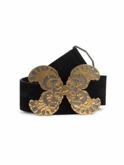 Best reviews of ✔️ Saint Laurent Butterfly Buckle Suede Belt 😀