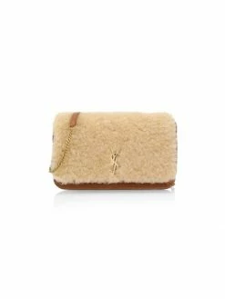 Best Sale 🧨 Saint Laurent Monogram Shearling Phone Holder-On-Strap 🔥