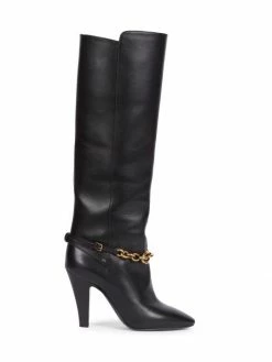 Best reviews of ❤️ Saint Laurent Le Maillon Knee-High Leather 🥾 Boots 😀