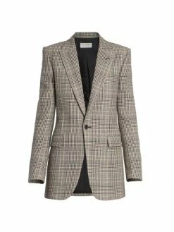 Wholesale 🥰 Saint Laurent Houndstooth Plaid Jacket ✔️