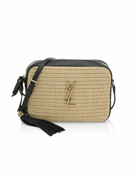 Deals โจ Saint Laurent Lou Raffia Camera Bag Beige โ๏ธ - Image 6