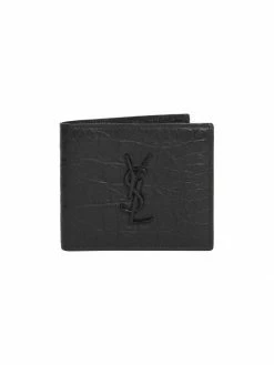 Cheap 😍 Saint Laurent Croc-Embossed Monogram Leather Wallet 😉
