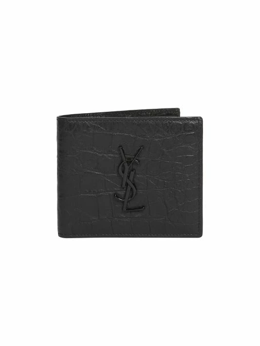 Cheap 😍 Saint Laurent Croc-Embossed Monogram Leather Wallet 😉