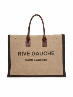 Best Sale 😀 Saint Laurent Rive Gauche Linen Tote ✔️