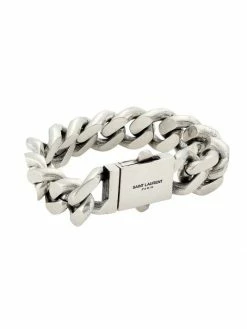 Best Sale ๐คฉ Saint Laurent Silver-Tone Chain Bracelet For Men ๐
