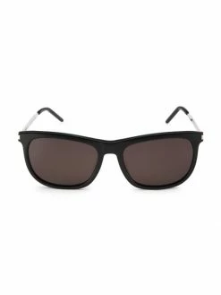 Buy 😀 Saint Laurent Classic 56MM Rectagular 👓 Sunglasses For Men ✨