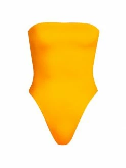 Discount 😍 Saint Laurent Strapless High-Cut One-Piece 🩱 Swimsuit Noir 💯