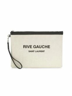 Outlet 👍 Saint Laurent Rive Gauche Zipper Pouch ❤️